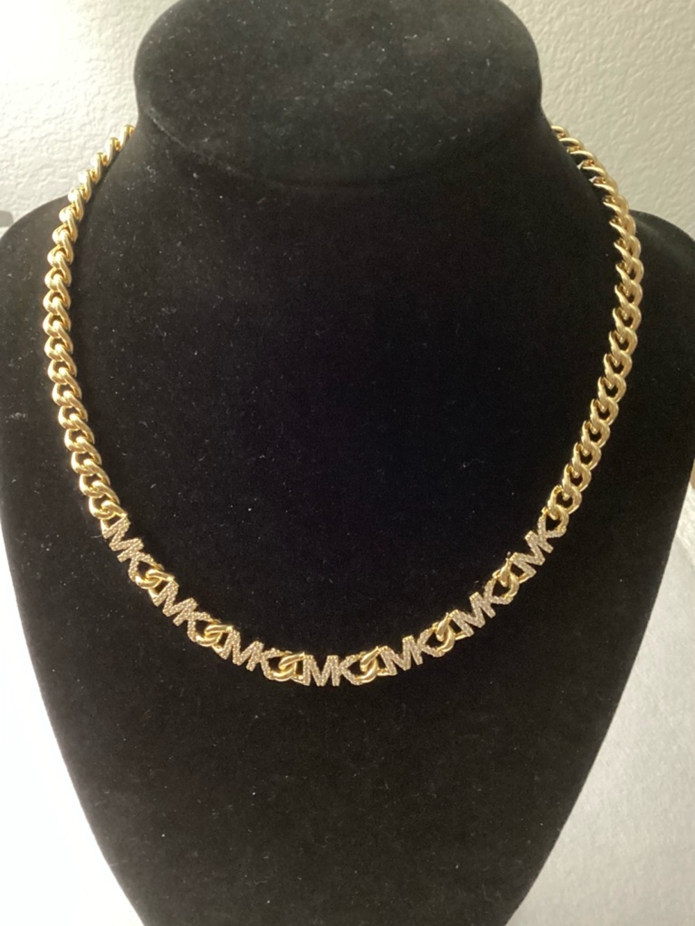 Michael Kors Gold-Tone Logo Link Chain Necklace MKJ7959710 - Picture 2 of 9